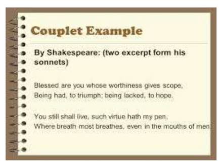 HOW TO WRITE A COUPLET Steemit